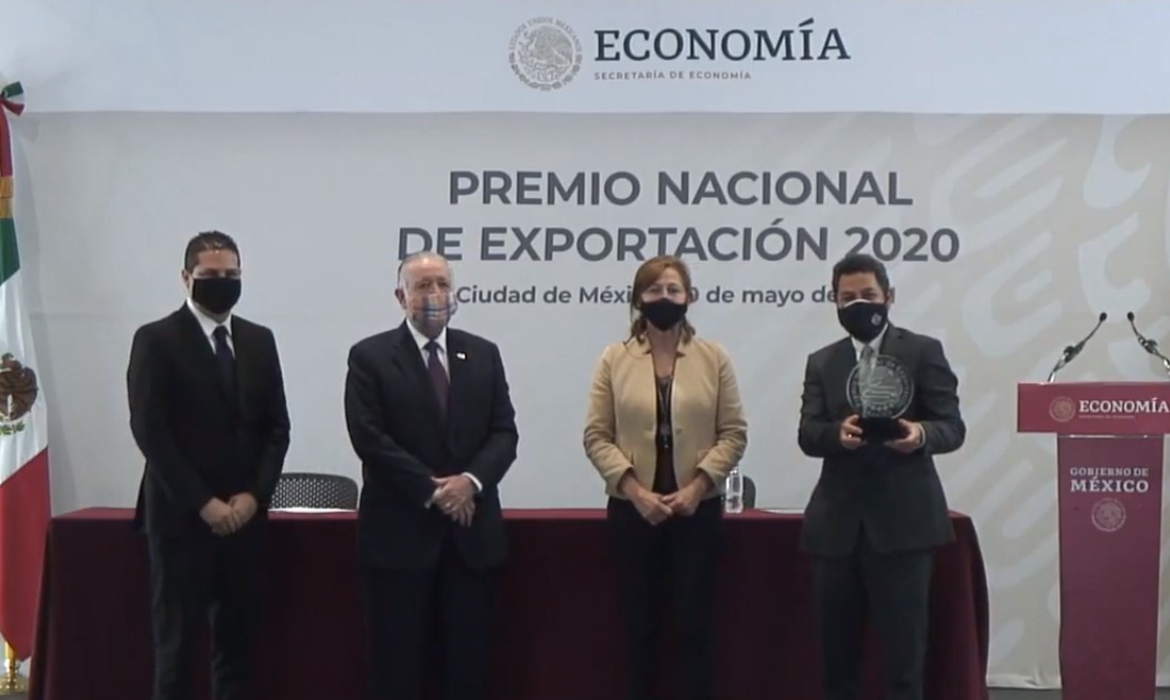 Presentan a los ganadores del Premio Nacional de Exportación 2020