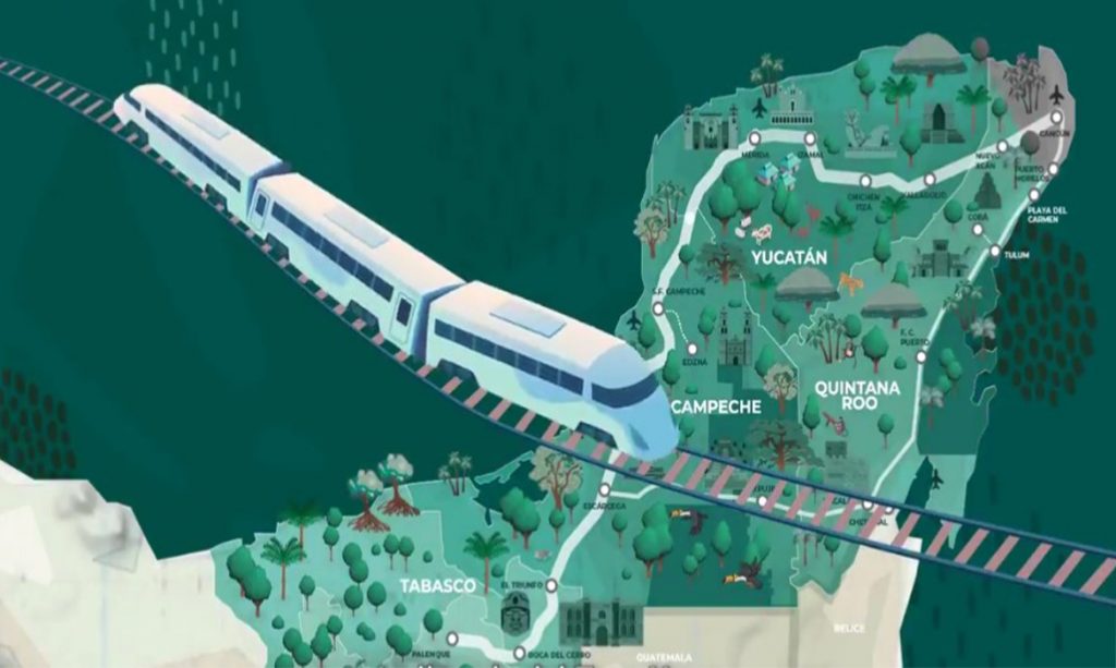 Gobierno federal anuncia expropiación y entrega a la Sedena proyecto Tren Maya