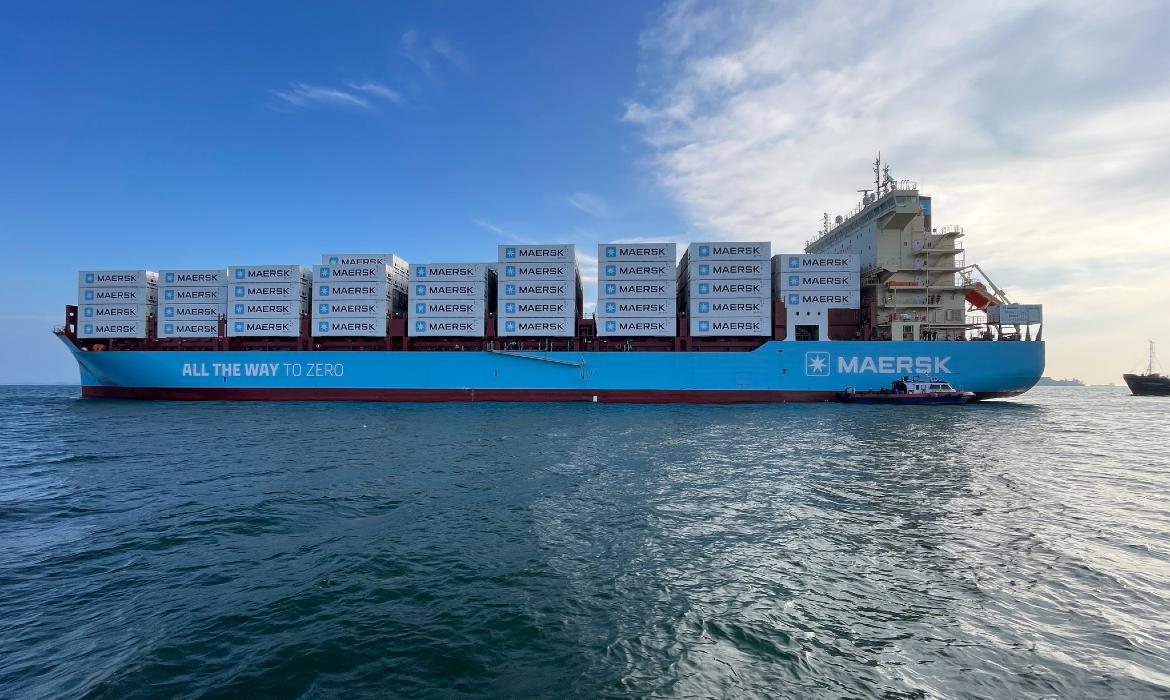 Ingresos de Maersk enfrentan caída de 37.3% en 2023